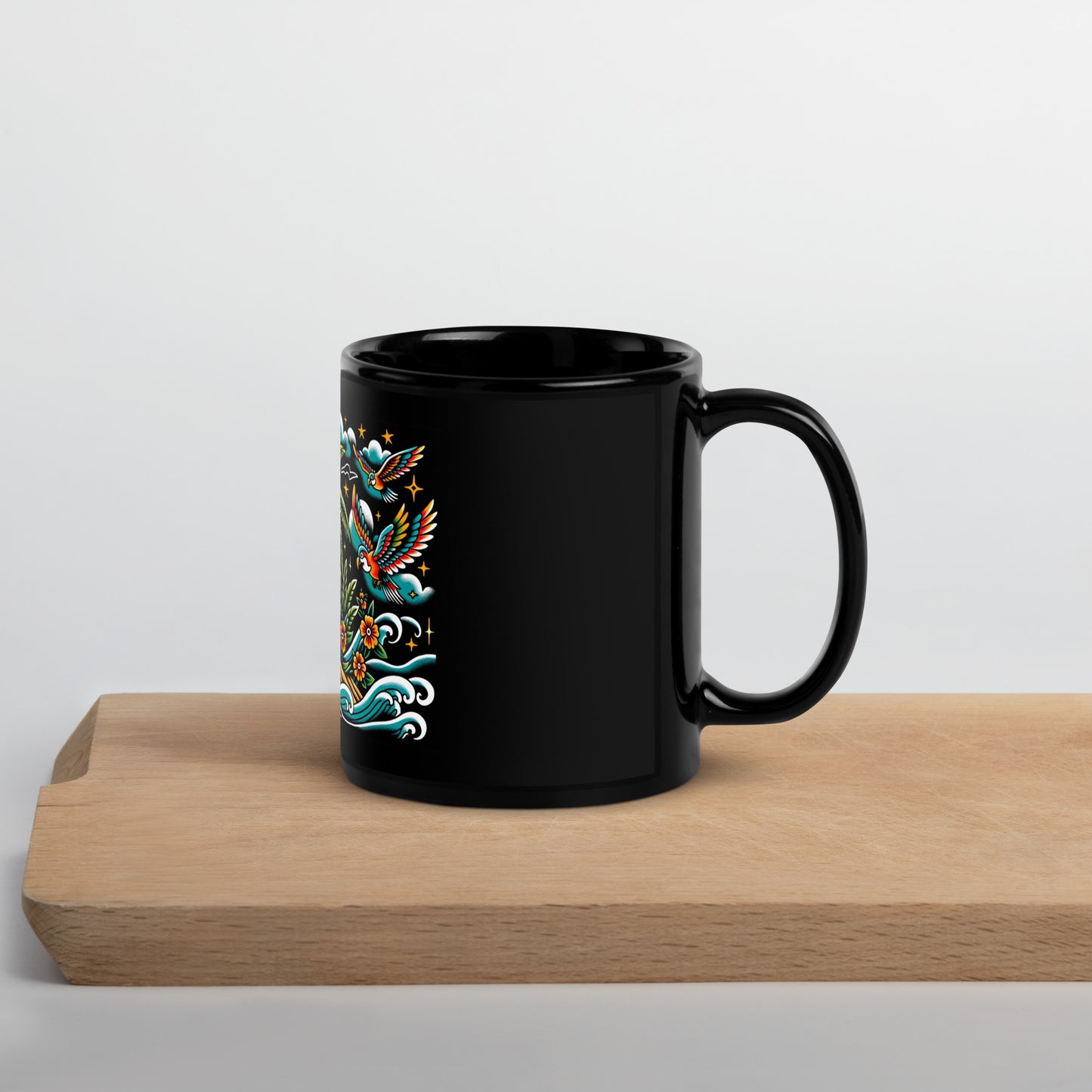 Photographer's Day At The Beach Black 11oz Mug